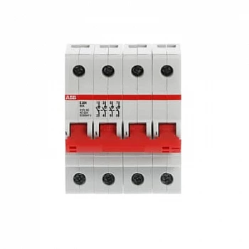 E204r 80A Рубильник 4пол.  рычаг крас. ABB 2CDE284001R0080