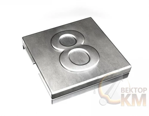 ABB  | Маркировка для каб. стяжки нерж. сталь "8" (уп.100шт)  7TCG009470R0072