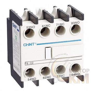 Приставка доп. контакты F4-22 к контактору NC1 и NC2 (R) CHINT 257019