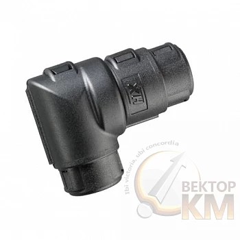 Разъем AMP CI нейлон 6 d10мм угол 90 CI10-90-AS2 черн. (уп.500шт) ABB 7TCA298010R0232
