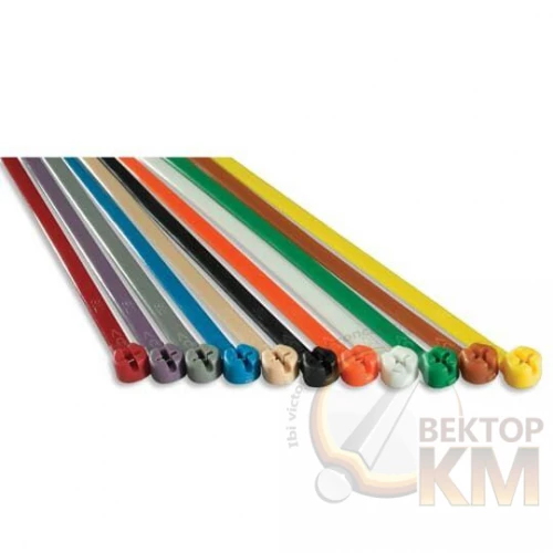 ABB  | Хомут кабельный TY525M-CLRS 4.8х186 P6.6 разноцвет. (уп.100шт)  7TAG009270R0037