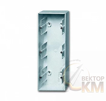 Коробка для открытого монтажа 3 поста future серебр. алюм. ABB 2CKA001799A0917