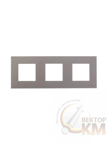 ABB  | Рамка 3-м 6мод. Zenit шампань  2CLA227300N1901