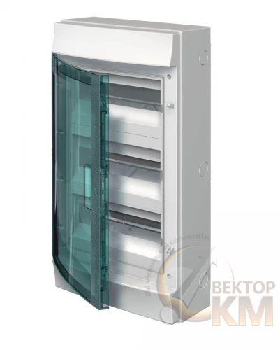 ABB  | Бокс настенный Mistral65 36М прозр. дверь GWT 750град. (3 ряда)  1SL1216A00