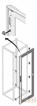 Дверь стеклянная IP40 36DIN H=1800мм W=1000мм ABB 1STQ007332A0000