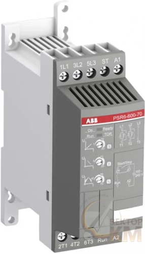 1SFA896104R7000 ABB | Софтстартер PSR6-600-70 3кВт 400В (100-240В AC)  