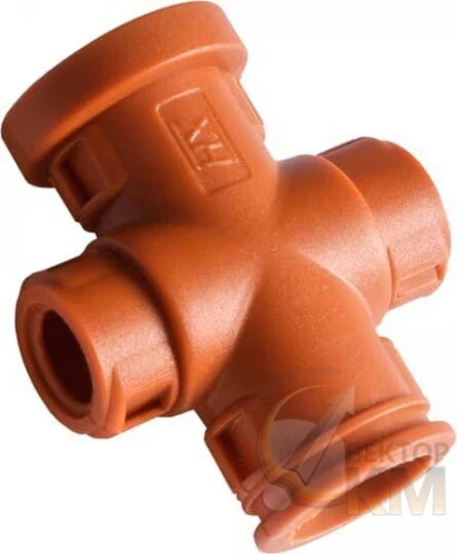 ABB  | Фитинг двухкомп.XPH1208 нейлон 6 d12мм d8мм оранж. (уп.1000шт)  7TCA298010R1231