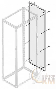 Панель боковая IP30/40 H=2000мм D=200мм ABB 1STQ007618A0000