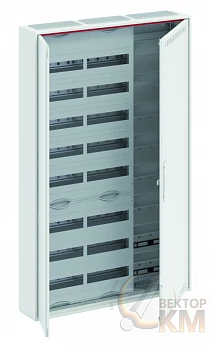 Шкаф 192М навесной с медиапанелями IP30 1250х800х160 с расстоянием между DIN-рейками 125мм и самозажимными клеммами N/PE и дверью с вент. отверстиями CA38VML ABB 2CPX052219R9999