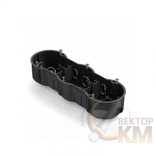 8810007 CHINT | Коробка установочная 3-м. 212х70х45мм для скрытого монтажа в кирпичных стенах (с саморезами)  