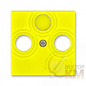 Накладка Levit для розеток TV-R/TV-R-SAT желт. ABB 2CHH080300A4064