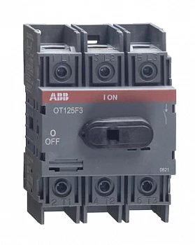 Рубильник 3п OT125F3 125А (125А AC23) ABB 1SCA105033R1001