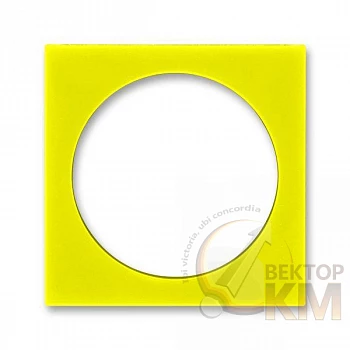 Панель сменная 1-м Levit с заземл. на розетку желт. ABB 2CHH190500B8064