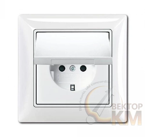 ABB  | Розетка 1-м СП Basic 55 16А IP44 250В Schuko в сборе альп. бел.  2CKA002018A1505