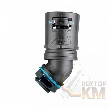 Фитинг Adaptalok ATS AT 45 d48мм PF150 AT48/PF150/45/BLB 45град. нейлон/эластомер черн./голуб. (уп.10шт) ABB 7TCA296170R0705