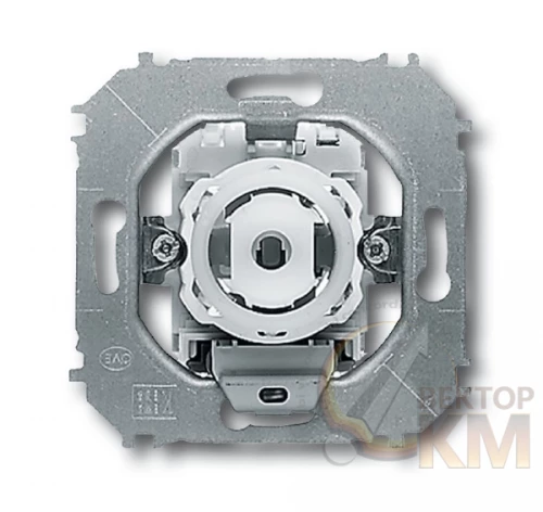 ABB  | Механизм выключателя контрольного 1-кл. 2п СП impuls 10А IP20 с лампой крем./бел.  2CKA001022A0623