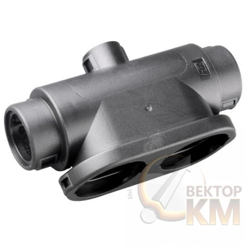 ABB  | Разъем двухком. CI201220-DRC50 нейлон 6 d20мм d12мм d20мм черн. (уп.400шт)  7TCA298010R0334
