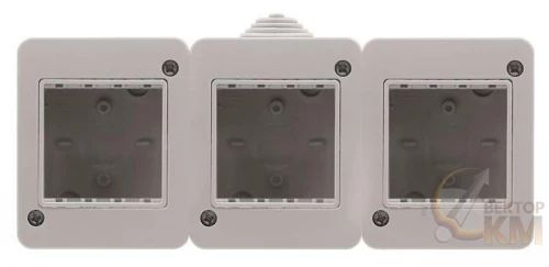 ABB  | Коробка для открытой установки на 6мод. Zenit/Stylo IP55  2CLA329300N1101
