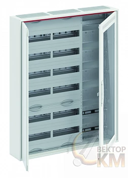 Шкаф 144М навесной с медиапанелями IP30 950х800х160 с расстоянием между DIN-рейками 125мм и самозажимными клеммами N/PE и Wi-Fi дверью с вент. отверстиями CA36VMW ABB 2CPX052226R9999