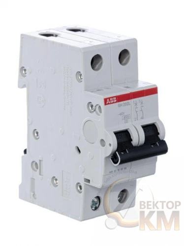 ABB  | Выключатель автоматический модульный 2п C 50А 4.5кА SH202L C50  2CDS242001R0504