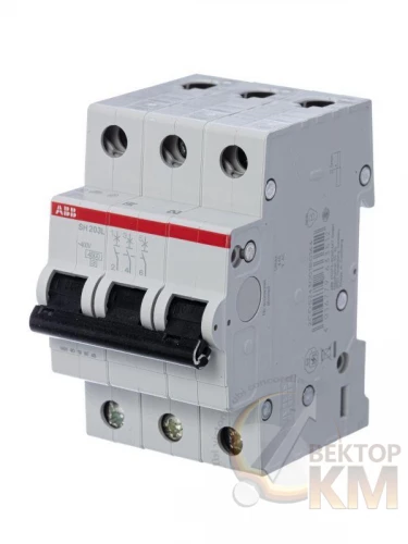 ABB  | Выключатель автоматический модульный 3п B 16А 4.5кА SH203L B16  2CDS243001R0165