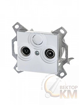Розетка TV-R Levit оконечная бел. ABB 2CHH083503A6003