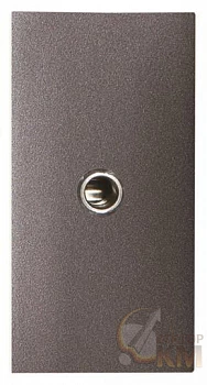 Механизм mini-jack 3.5мм разъема 1мод. Zenit антрацит ABB 2CLA215540N1801