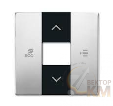 Накладка контроллера фанкойлов free@home сталь ABB 2CKA006220A0549