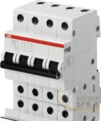 Выключатель автоматический модульный 4п (3P+N) D 50А 6кА SH203 D50NA ABB 2CDS213103R0501