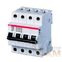 Выключатель автоматический модульный 4п K 63А 25кА M204 ABB 2CDA284799R0631