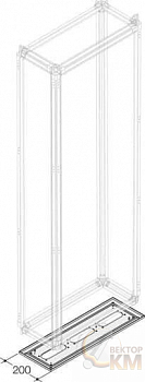 Панель нижняя для фланцев EV 1000х200 PTBT1026 ABB 1STQ002297B0000