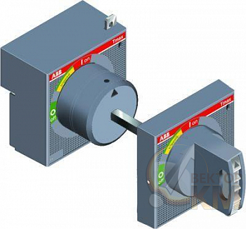 Рукоятка поворотная на дверцу RHE_EM T1-T2-T3 EMER.RETURNED ABB 1SDA051384R1
