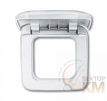 Рамка 1-м Reflex с крышкой альп. бел. ABB 2CKA001719A0061