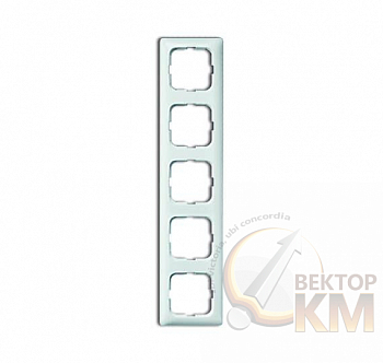 Рамка 5-м Reflex SI для кабель-каналов альп. бел. ABB 2CKA001725A1498