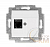 Розетка информационная Levit RJ45 кат. 6 и заглушка бел. ABB 2CHH296117A6003