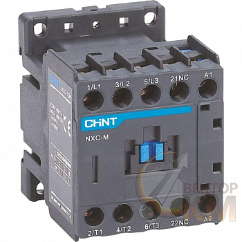 Контактор NXC-06M/22 6А 220В/АС3 1НО+1НЗ 50Гц (R) CHINT 836608