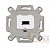 Механизм USB-розетки/разъема USB-type A USB2.0 5 полюсов альп. бел. ABB 2CKA000230A0419