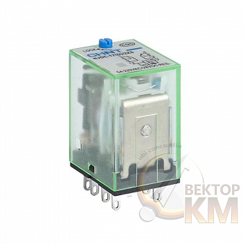 Реле промежуточное с кнопкой тестирования NJDC-17(D)/4ZS 4 конт. с инд. LED 3А AC 24В CHINT 651105