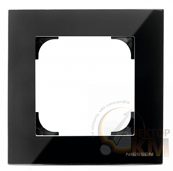 Рамка 1-м Sky стекло черн. ABB 2CLA857100A3101