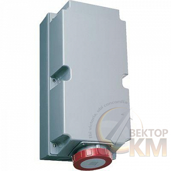 Розетка 4125RL11W 125А 3P+N+E 11ч для монтажа на поверхность с подкл. шлейфа IP67 ABB 2CMA168539R1000