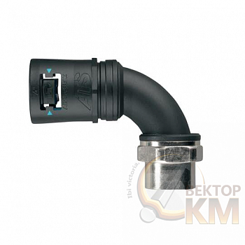 Фитинг Adaptalok ATS AT CSF90 M25 d28мм AT28/M25/CSF90/BLB 90град. нейлон/никелир. латунь/эластомер черн./голуб. (уп.10шт) ABB 7TCA296170R0417
