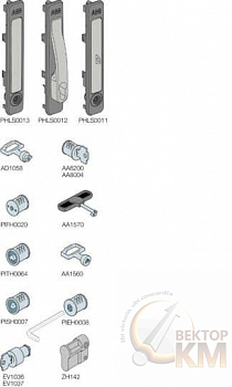 Цилиндр типа Ronis 455 + ключ ABB 1STQ008124A0000