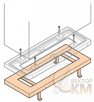 Рама фиксированная для шкафов Gemini (размер 2-3) ABB 1SL0433A00