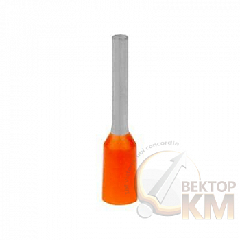 Наконечник кабельный FER0508P-G медь лужен./полипропилен втулка оранженый 0.5кв.мм 8мм (уп.500шт) ABB 7TCA301140R0188