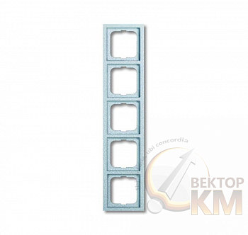 Рамка 5-м Solo/Future linear. серебр/алюм. ABB 2CKA001754A4310