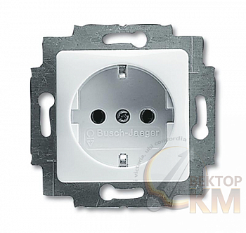 Розетка 1-м 16А IP21 250В Schuko альп. бел. ABB 2CKA002011A2829