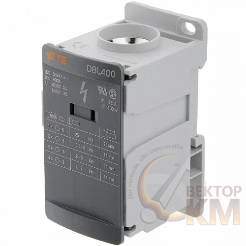 1SNL340010R0000 TEConnectivity(Enterlec,Tyco) | Блок DBL400 распределительный, 400А, 1 -полюсный TE (бывш. АВВ) 