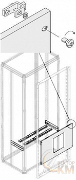 Комплект E1.2 3/4P FIX блок. W=600мм ABB 1STQ008151A0000