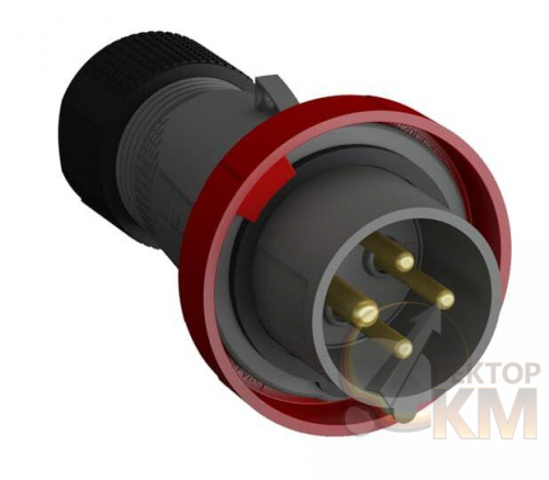 ABB  | Вилка кабельная Easy&Safe 332EP3W 32А 3P+E IP67 3ч  2CMA101100R1000