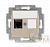 Розетка информационная Levit RJ45 кат. 6 и заглушка кофе макиато ABB 2CHH296117A6018
